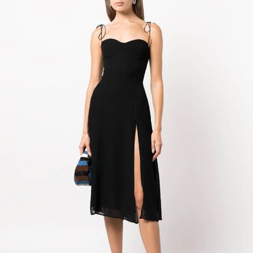 The Reformation Kourtney Dress Black Size 12